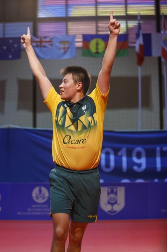 Ozeanien wird in Tokio von Australien vertreten. Der beste 'Aussie' ist aktuell Hu Heming (©ITTF)