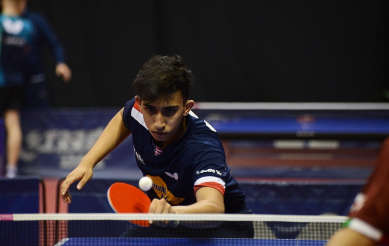 Die anderen beiden Startplätze wurden in einem Turnier vergeben. Einer der Sieger: Nikhil Kumar! (©ITTF)