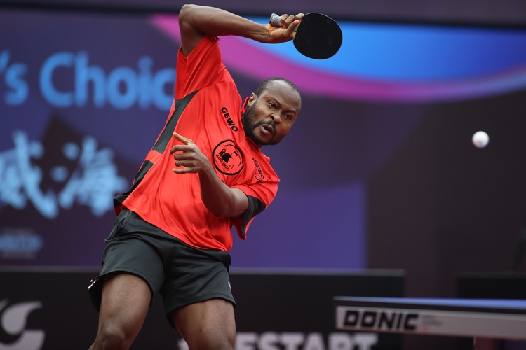 Auch Quadri Aruna darf die Koffer packen. Der Nigerianer schlug in Rio 2016 Timo Boll und zerstörte damit dessen Medaillenträume. (©ITTF)