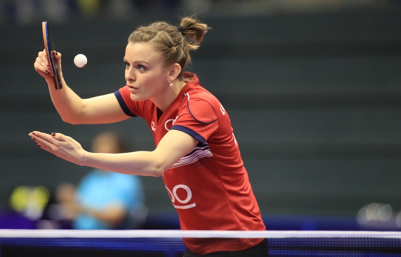 Die Luxemburgerin freut sich über ihre erste Teilnahme und wird an der Seite der erfahrenen Ni Xialian nach Tokio fliegen. (©ITTF)