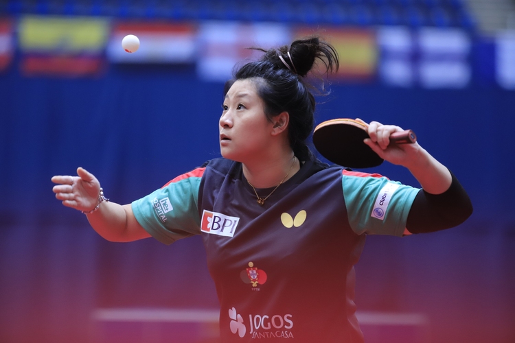 Ein weiteres Tokio-Ticket geht nach Portugal. Shao Jieni hat sich ihren Startplatz als Weltranglisten-63. verdient. (©ITTF)