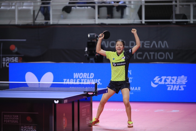 Die 17-jährige Shin Yubin machte dort überraschend das Rennen und ergatterte einen Olympiastartplatz (©ITTF)