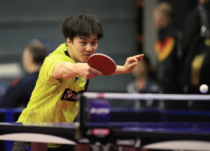 Bei der WM in Budapest 2019 war er der Shootingstar und die große Turnierüberraschung. Im internen Ausscheidungsturnier der Koreaner konnte sich An Jaehyun jedoch nicht durchsetzen. Er unterstützt das Team als Ersatzspieler. (©ITTF)
