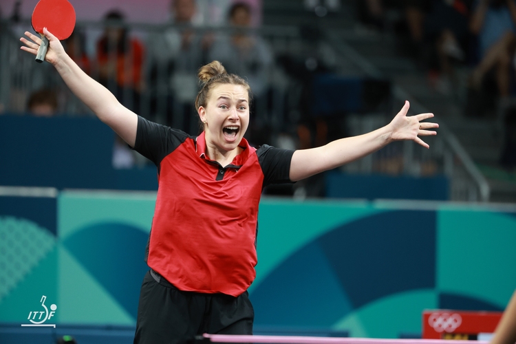 Und auch die Polin Natalia Bajor hatte Grund, sich zu feiern. Nach zwei 4:3-Siegen gegen Suthasini Sawettabut und Fu Yu erreichte sie das Achtelfinale (©ITTF)