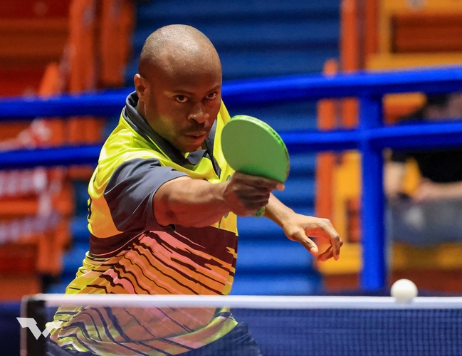 Ebenso Quadri Aruna als bester Afrikaner. Er wird in Paris bereits seine vierten Olympischen Spiele bestreiten (©ITTF)