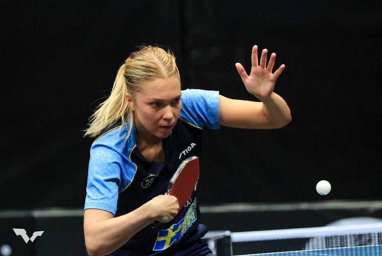 Christina Källberg folgt dahinter und sicherte sich neben dem Einzel- und Teamplatz auch ein Ticket im Mixed-Doppel mit Kristian Karlsson (©ITTF)
