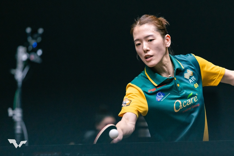 Ihre erfahrenste Spielerin Jian Fang Lay lassen die Australierinnen diesmal zu Hause. Minhyung Jee führt das Team an und spielt alle drei Konkurrenzen (©ITTF)