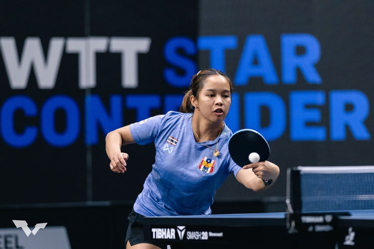 Thailand nimmt in Paris erstmals am olympischen Mannschaftswettbewerb teil und stellt nach der Weltrangliste auf. Orawan Paranang führt das Team an (©ITTF)