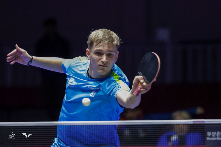 Peter Hribar ist die Nummer drei bei den Slowenen und ist somit für den Teamwettbewerb vorgesehen. (©ITTF)