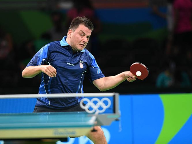 Nach einem Sieg in der Qualifikationsrunde kam für Altmeister Aleksandar Karakesevic das Aus in der ersten Hauptrunde. (©Flickr/ITTFWorld)