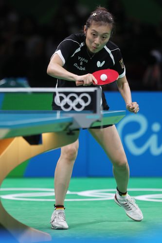 Zwar machte die deutsche Abwehrspielerin insgesamt keine schlechte Figur... (©Flickr/ITTFWorld)