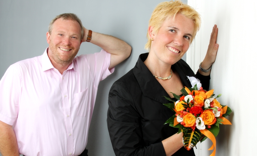 Tanja ist jetzt die neue Frau Krämer, und natürlich ging es auch zusammen ins Fotostudio. Zwei Tage später ging es dann in die Flitterwochen, auf eine verlassene Hütte auf etwa 1600 Metern m Höhe in der Steiermark/Österreich. (© Meike Engel).
