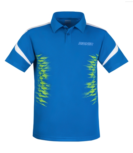 Aus elastischer Baumwolle, die für optimale Bewegungsfreiheit sorgt, besteht das Polo-Shirt AIRFLEX. Weitere Infos unter: www.donic.com (©DONIC)