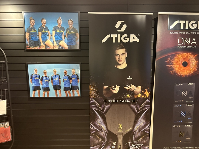 Alle STIGA-Spieler vereint: Zugpferd des Unternehmens ist, wie im zweiten Teil der Serie beschrieben, der Olympia-Zweite Truls Moregardh. (©myTT)