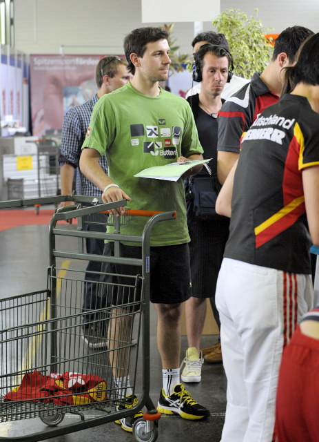 Mal eine ruhige Minute für Timo Boll (©Roscher)