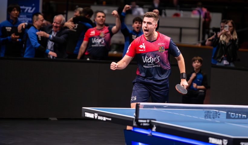 Doch es nützte nichts. Darko Jorgic sorgte im Halbfinale für den Saarbrücker Siegpunkt (©Gohlke)