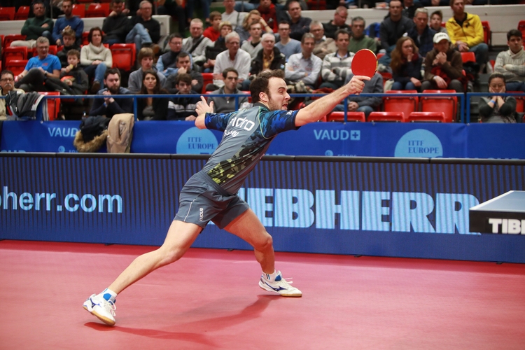 Hier kam auch für Simon Gauzy das Aus. Er scheiterte an Daniel Habesohn. (©ITTF)