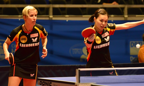 Kristin Silbereisen und Wu Jiaduo gingen als erfolgreichstes deutsches Duo aus dem Turnier (©Schillings)