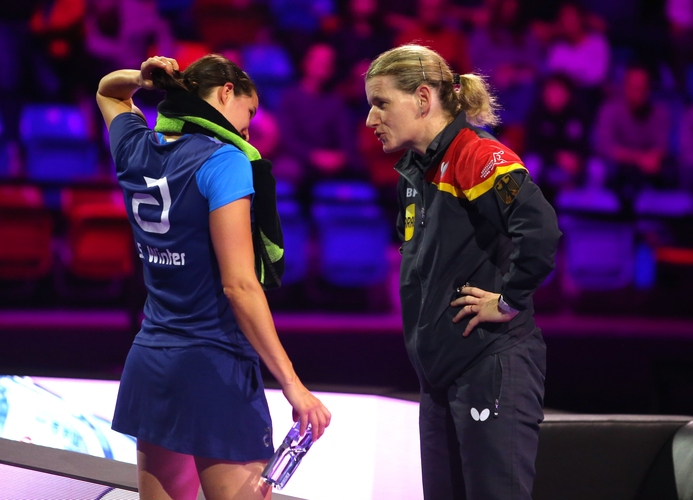 Die deutschen Damen konnten sich auf die guten Tipps von Bundestrainerin Tamara Boros verlassen (©Gohlke)