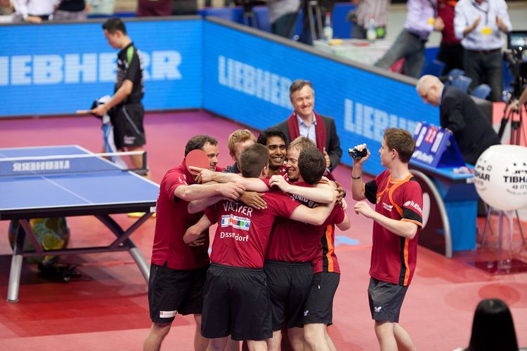 Die Freude unter den Spielern kannte natürlich keine Grenzen. ©Fabig