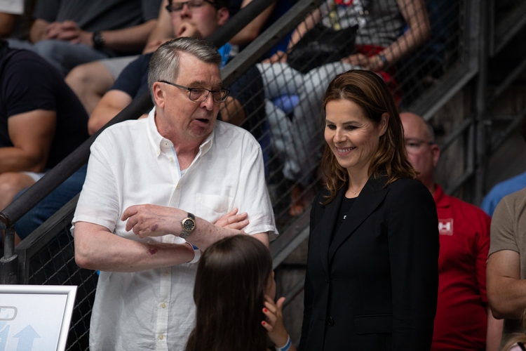 Natürlich dürfen auch Wegbegleiter wie Helmut Hampl und Elke Schall nicht fehlen (©Fabig)