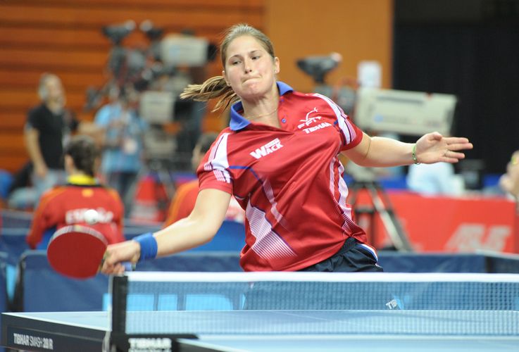 Carole Grundisch spielte stark gegen Shan Xiaona, die erst spät ins Spiel fand (©Stosik)
