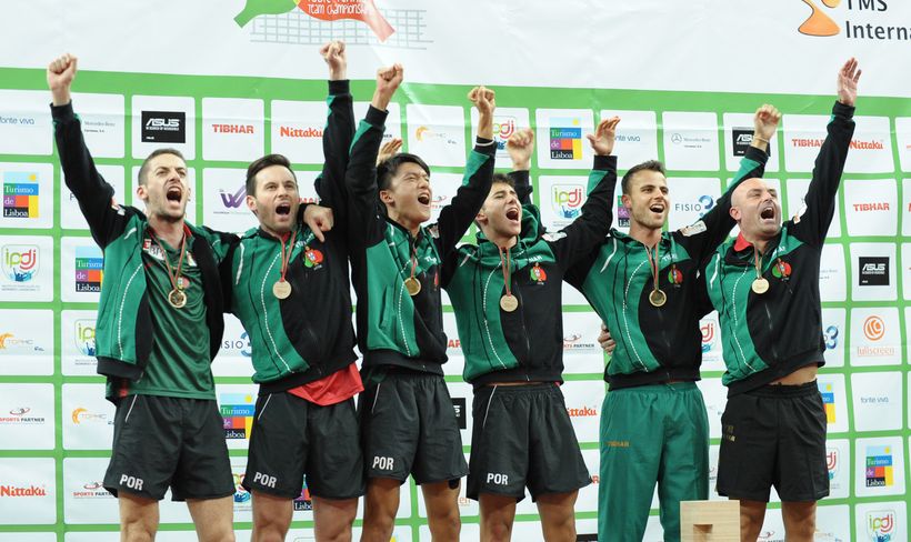 So feierten Portugals Herren den ersten Europameister-Titel der Geschichte. (©Stosik)