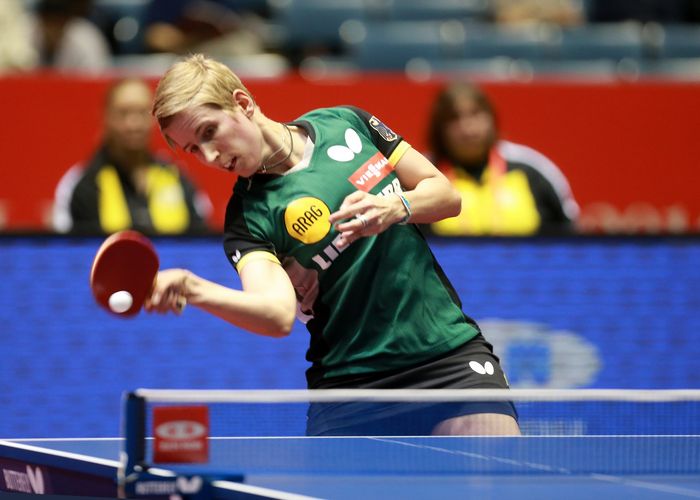 Auch wenn der Sieg von Kristin Silbereisen mit 11:9, 11:9 und 11:7 denkbar knapp war, hieß es am Ende 3:0 für die Deutsche (©ITTF/Rémy Gros)