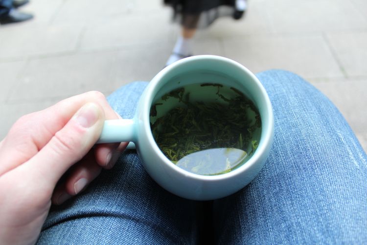 ... und man herrlich eine Tasse grünen Tees genießen kann, bevor es wieder in die Halle geht (©Schäbitz)