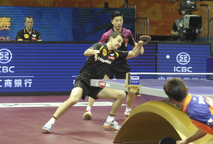 Auch für das 'Legendairy Pair', Timo Boll und Ma Long, war in der zweiten Runde Schluss… (©Niemann)