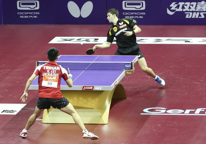 ...Patrick Franziska schlug den Ukrainer Kou Lei. (©Stosik)