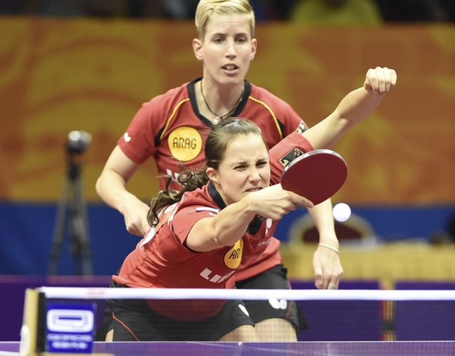 …und Kristin Silbereisen und Sabine Winter gegen Ai Fukuhara und Misako Wakamiya. (©Stosik)
