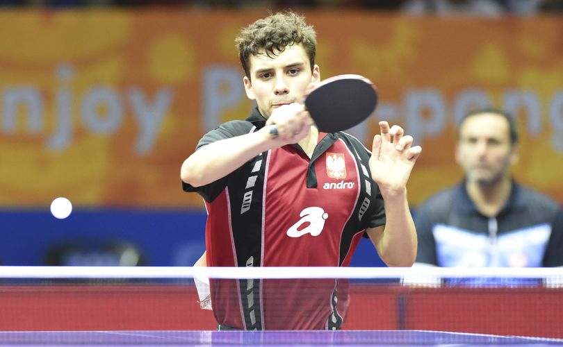 …Timo Boll hatte am Nachmittag den Polen Jakub Dyjas geschlagen…. (©Stosik)