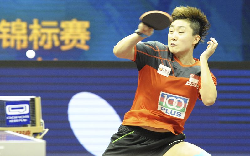 …musste sich im Anschluss im Einzel Feng Tianwei geschlagen geben. (©Stosik)