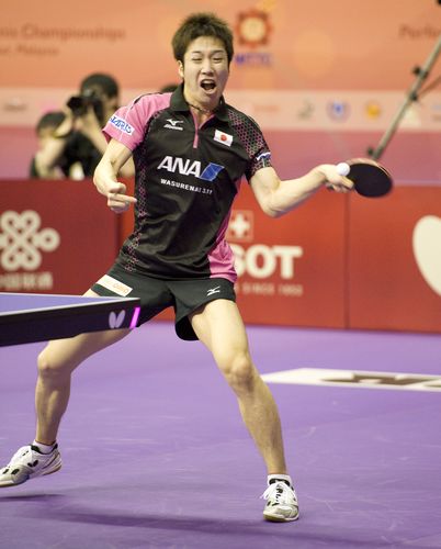 ...überraschend Jun Mizutani schlug. (©Stosik)