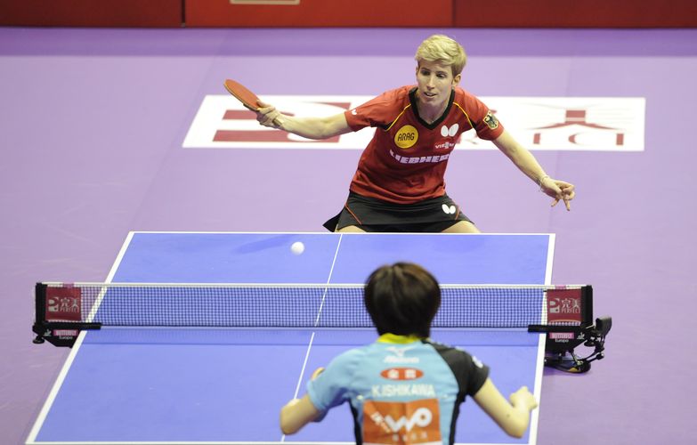 Die deutschen Damen mussten heute noch gegen Japan ran. Zwar verlor Kristin Silbereisen ihr Auftaktmatch gegen Kasumi Ishikawa.... (©Stosik)