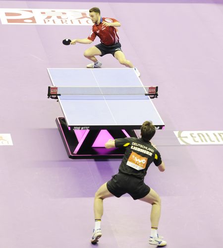 Als das Spiel der Damen zu Ende war, mussten auch die Herren schon wieder ran. Der Gegner im dritten Gruppenspiel hieß Frankreich. (©Stosik)