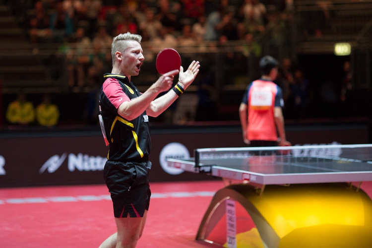 Filus damit der dritte Deutsche im Einzel-Achtelfinale der Herren. (©Fabig)