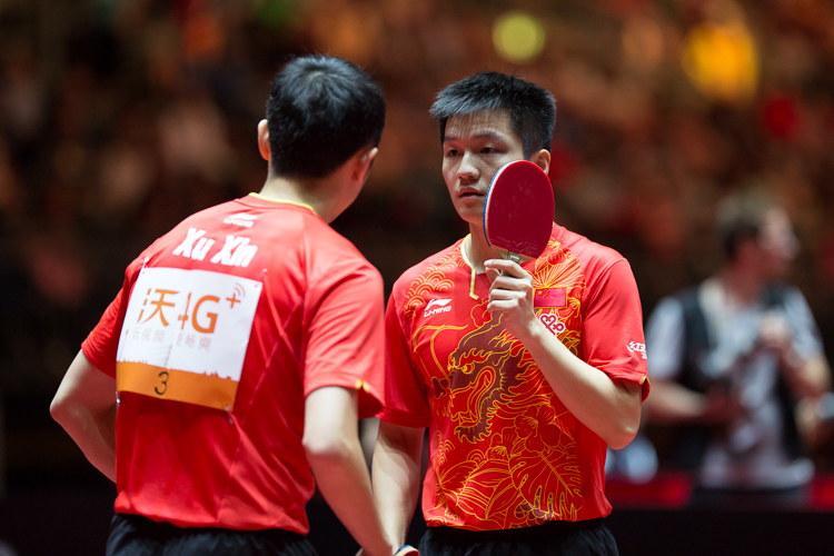 ...genau wie Xu Xin und Fan Zhendong... (©Fabig)