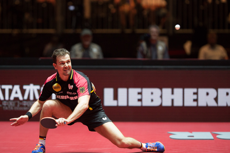 Boll sollte verdient mit 4:2 die Oberhand behalten. Am Sonntag trifft er auf Titelverteidiger Ma Long, der Chuang Chih-Yuan deutlich bezwang. (©Fabig)