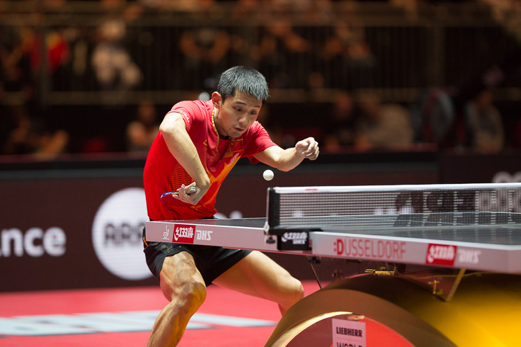 Dagegen ist Zhang Jikes zweite Hand absolut tiefenentspannt (©Fabig)