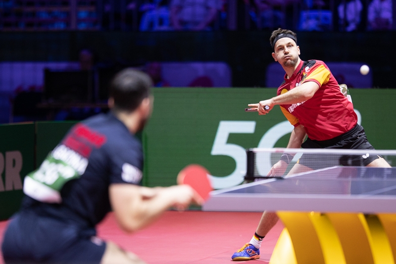 ...Timo Boll, der Andrej Gacina besiegte,... (©Thomas)