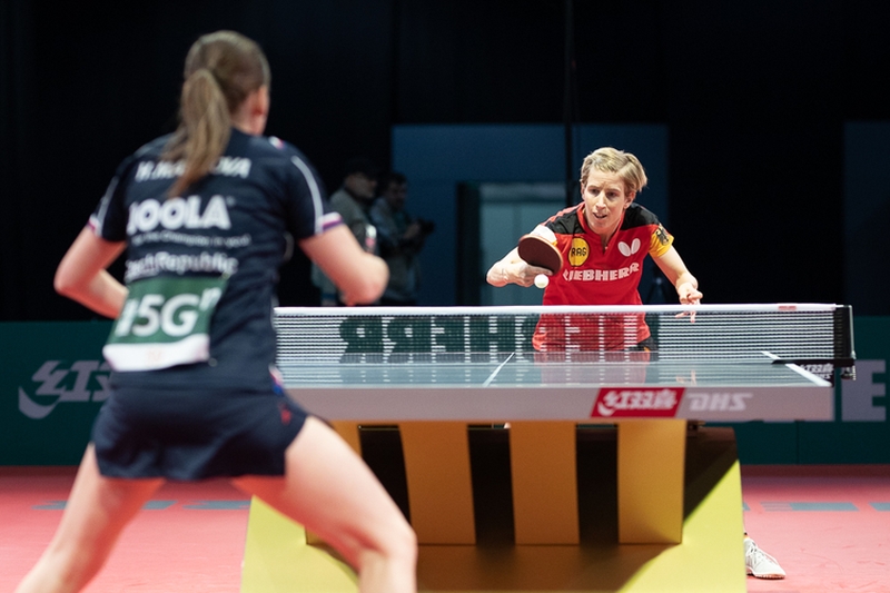 Die erste bestritt Kristin Lang, die sich in den Vortagen durch die Qualifikation gekämpft hatte. (©Thomas)