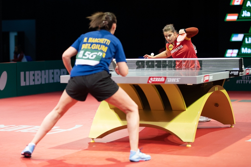 ...auch Petrissa Solja setzte sich souverän gegen Nathalie Marchetti aus Belgien durch. (©Thomas)