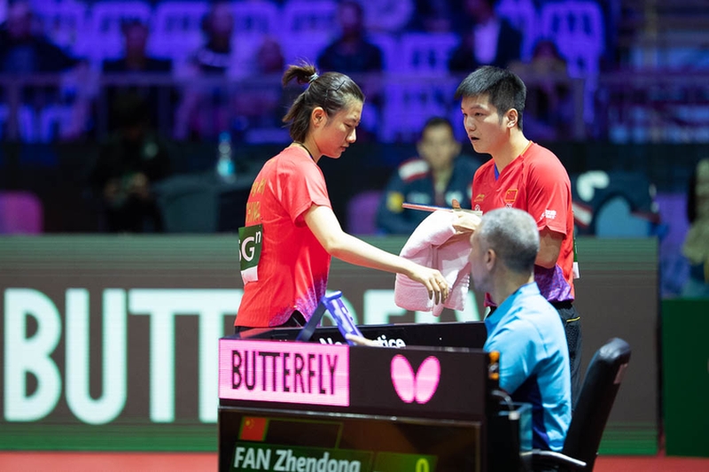 ...ebenso Ding Ning und Fan Zhendong. (©Thomas)