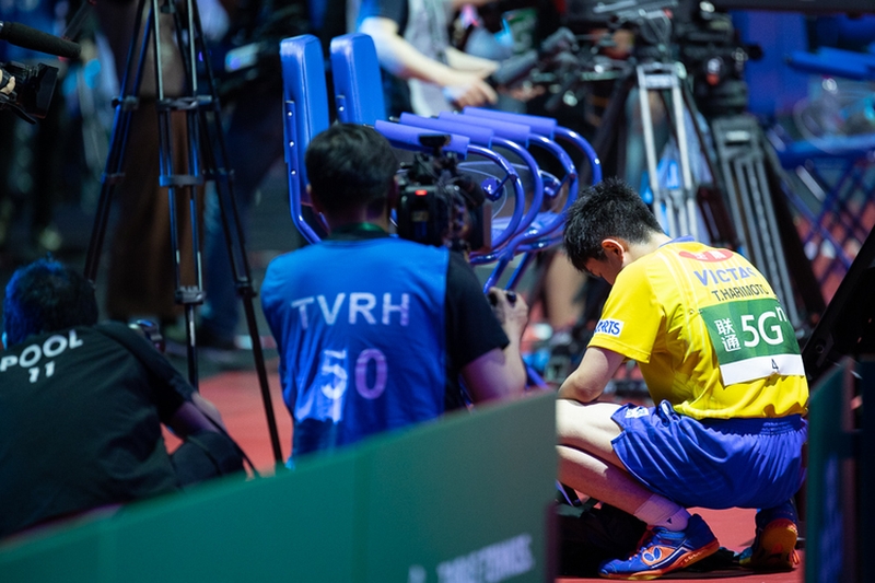 Die Enttäuschung beim 15-Jährigen, der vor zwei Jahren noch sensationell ins Viertelfinale eingezogen war, hätte größer kaum sein können. (©Thomas)