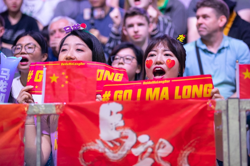 Danach durften sich die Fans erneut auf Ma Long freuen. (©Thomas)