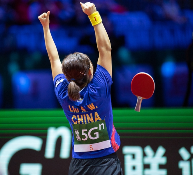 Die Hände zum Jubel nach oben reißen sollte aber Liu Shiwen, die nach zweimal Silber und dreimal Bronze... (©Thomas)