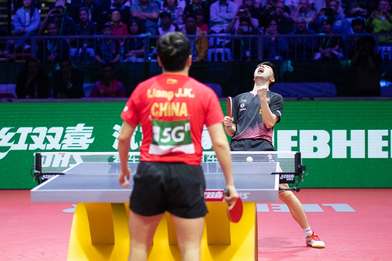 Am amtierenden Weltmeister biss sich der 22-Jährige allerdings die Zähne aus und verlor mit 1:4. (©Thomas) 