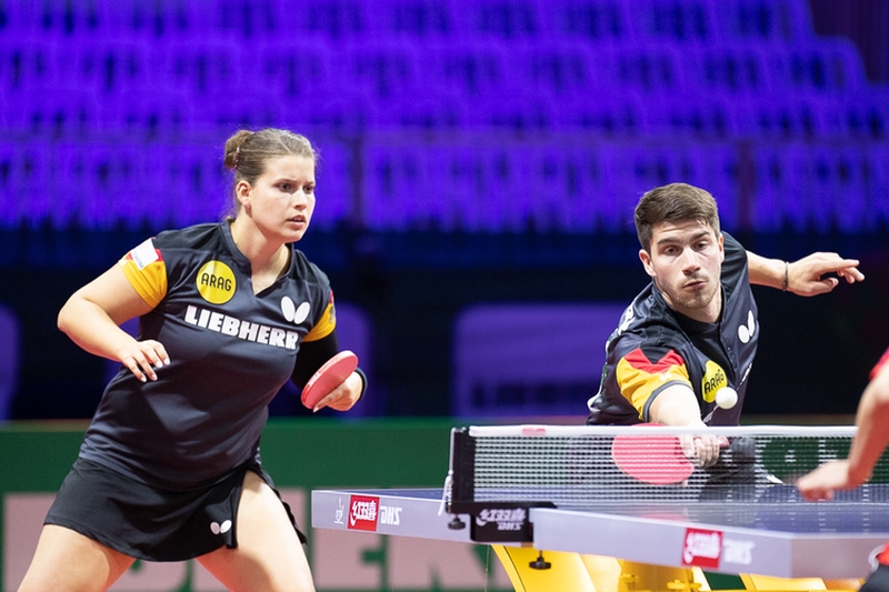 Viel los war auch am Mittwoch aus deutscher Sicht bei der WM. Los ging es am Morgen mit dem Mixed-Doppel-Achtelfinale von Petrissa Solja und Patrick Franziska... (©Thomas)